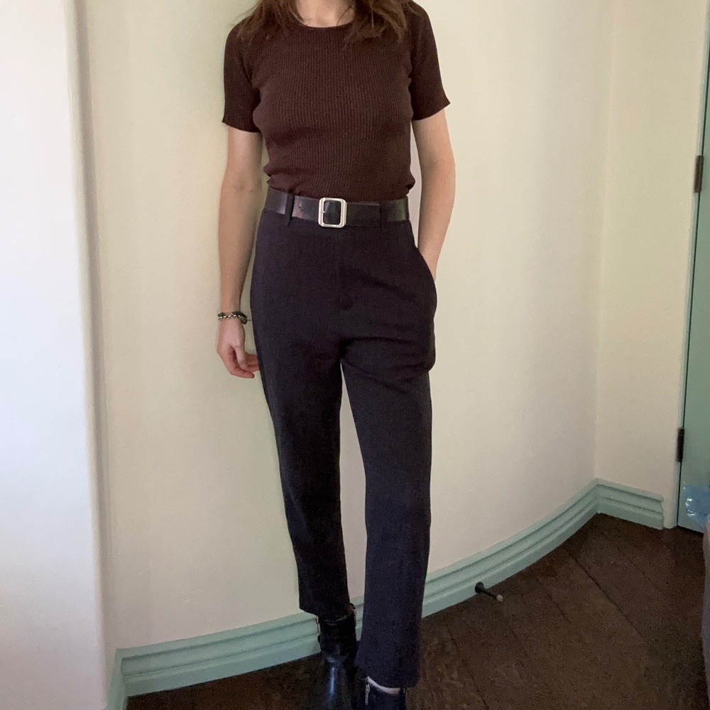 Vince cotton-wool blend trousers
